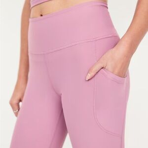 Old Navy Women's Mauve High-Rise Powersoft Leggings